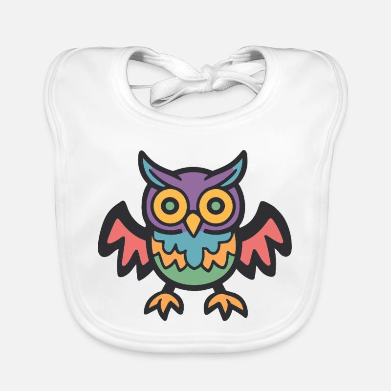 Owl Halloween Zombie Organic Baby Bibs