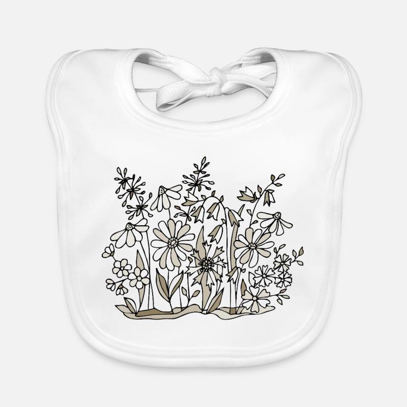 Fleur Bavoir bio Bébé