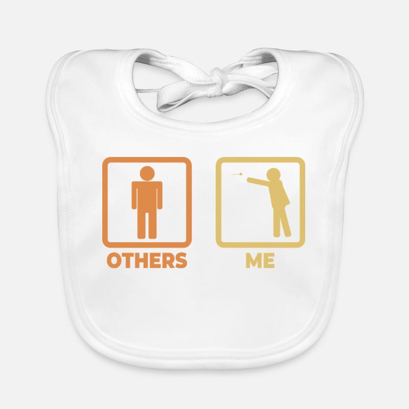 Darter stick figures Organic Baby Bibs