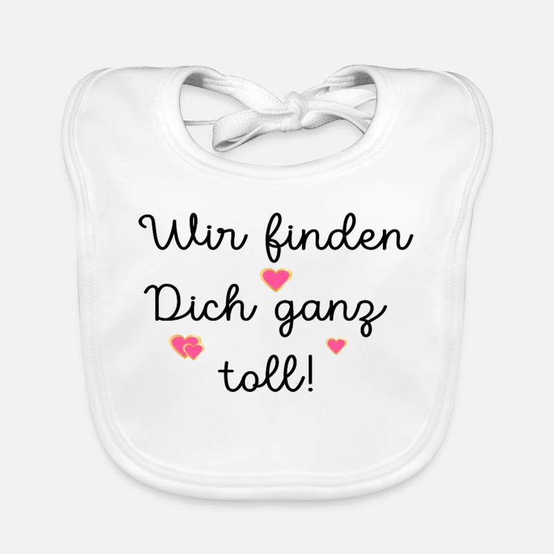 LOB KOMPLIMENTE TOLL FINDEN Baby Bio-Lätzchen