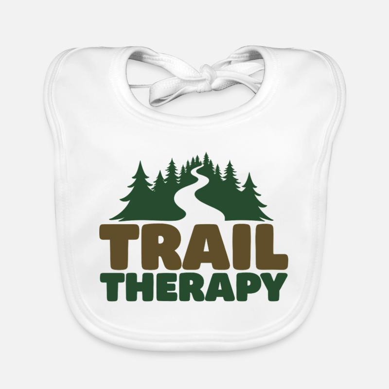 TRAIL THERAPY Dicton Déclaration Bavoir bio Bébé