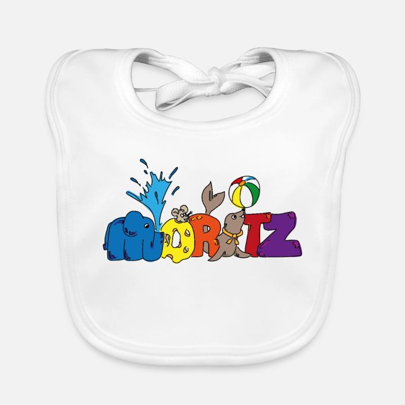 Moritz dans le cirque - Bavoir bio Bébé - blanc