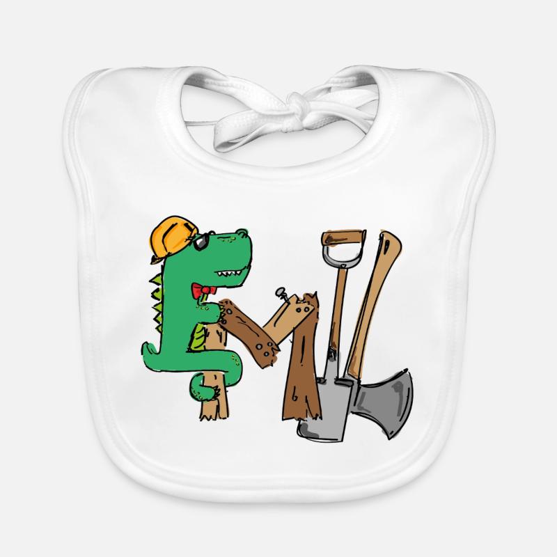 Emil Construction site croki with tools Organic Baby Bibs