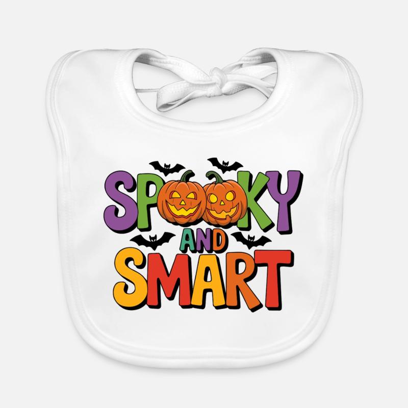 Halloween effrayant et intelligent Bavoir bio Bébé