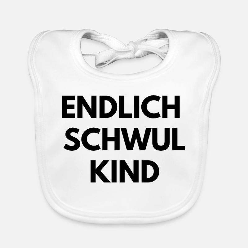 Endlich Schwul Kind Baby Bio-Lätzchen