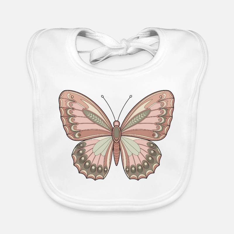 Boho Butterfly Organic Baby Bibs