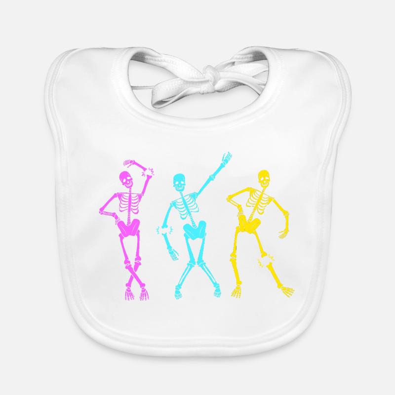 Arm Fracture Halloween Skeleton Bone Bone Fracture Organic Baby Bibs