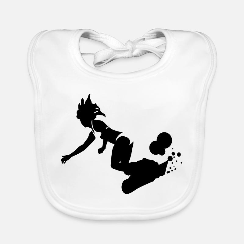 Snowboard Baby Bio-Lätzchen