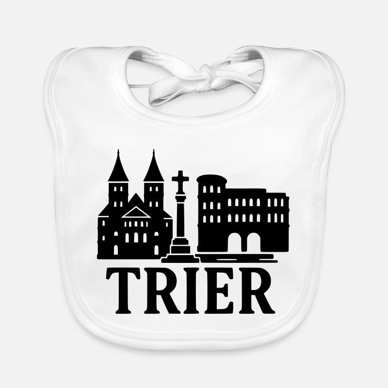Silhouette de point de repère de Trèves Bavoir bio Bébé