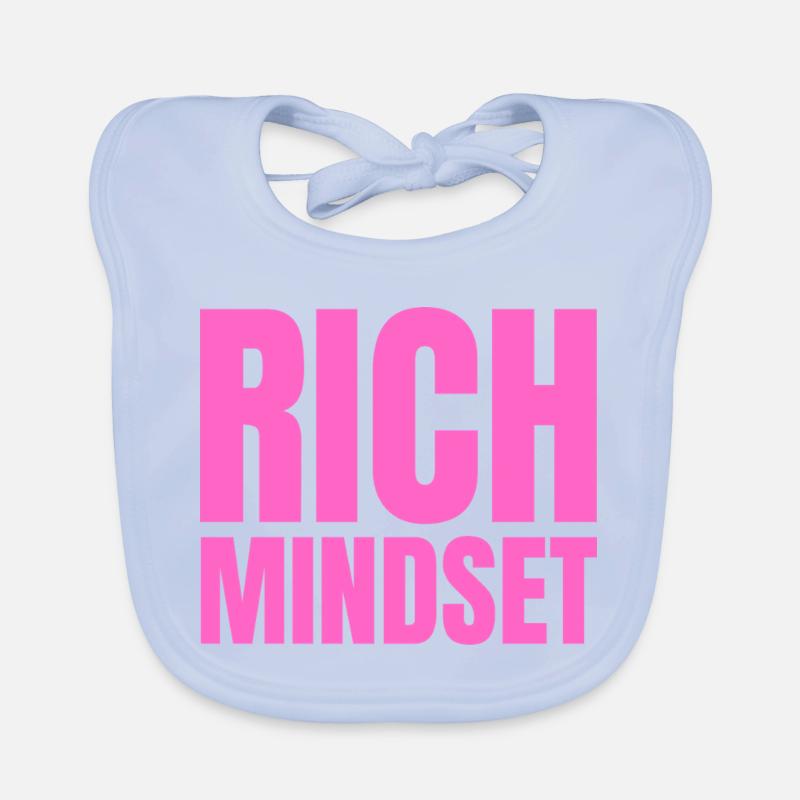 Rich Mindset, Motivation, Success, Attitude Organic Baby Bibs