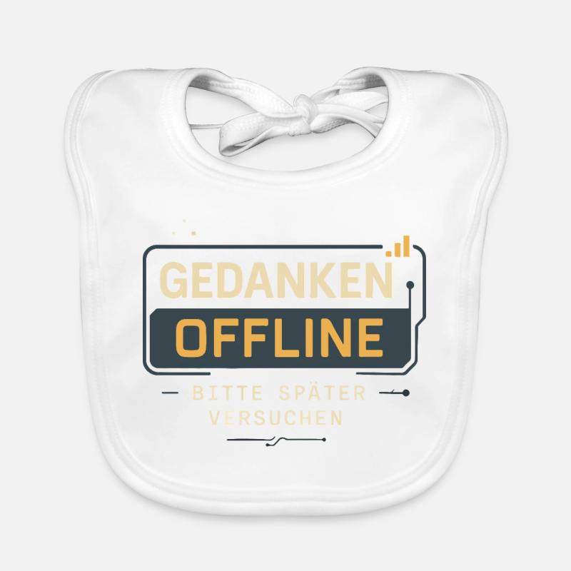 "Thoughts offline – please try later" Organic Baby Bibs