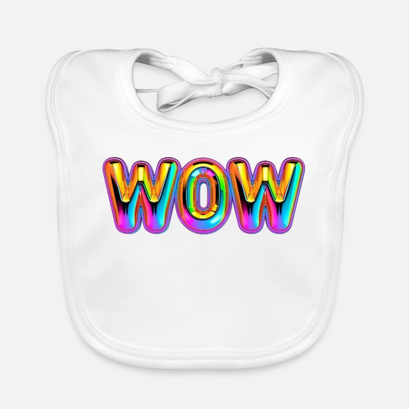3D WOW Ballon Arc-en-ciel Bavoir bio Bébé