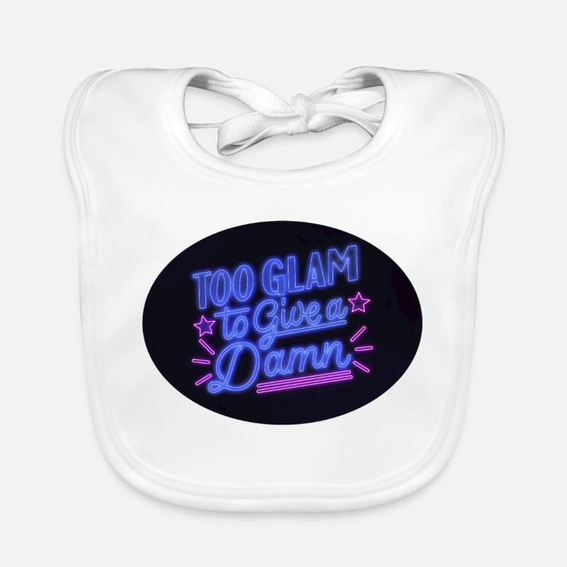 Neon Glamour Statement Baby Bio-Lätzchen