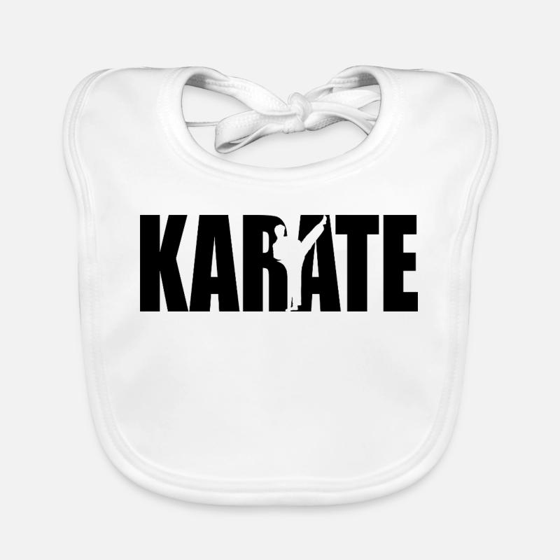 Conception classique du karaté – Force et discipline Bavoir bio Bébé