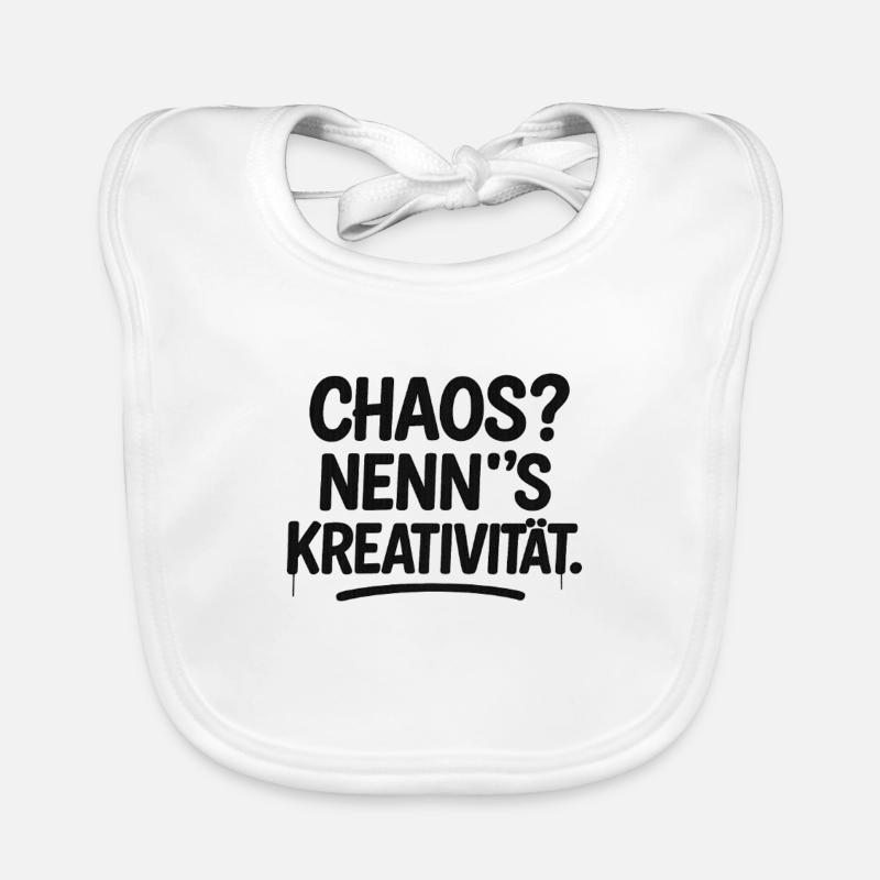 Chaos oder Kreativität Baby Bio-Lätzchen