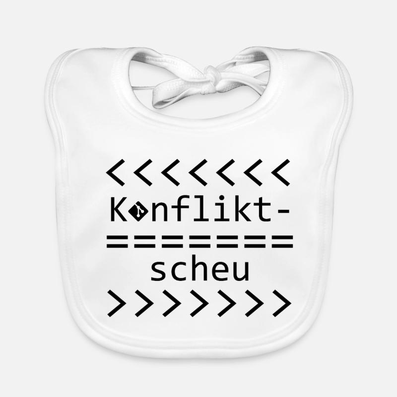 Chemise Git Nerd Aversion aux conflits Bavoir bio Bébé