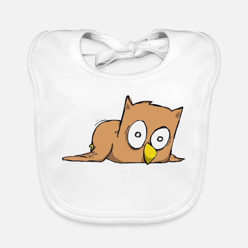 Eule Baby Bio-Lätzchen