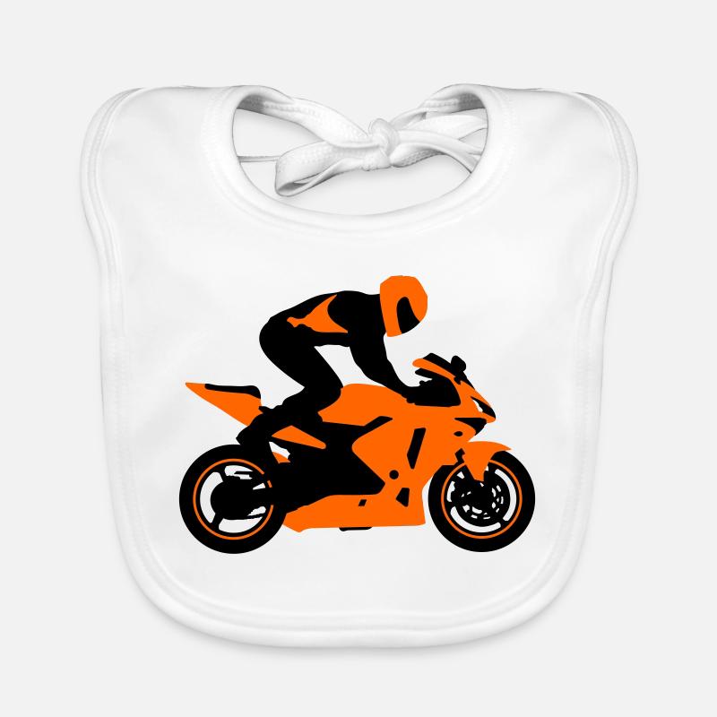 Cascadeur à moto Bavoir bio Bébé