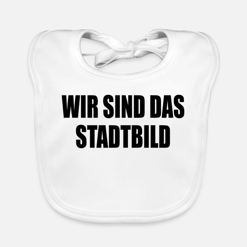 wir sind das stadtbild Baby Bio-Lätzchen