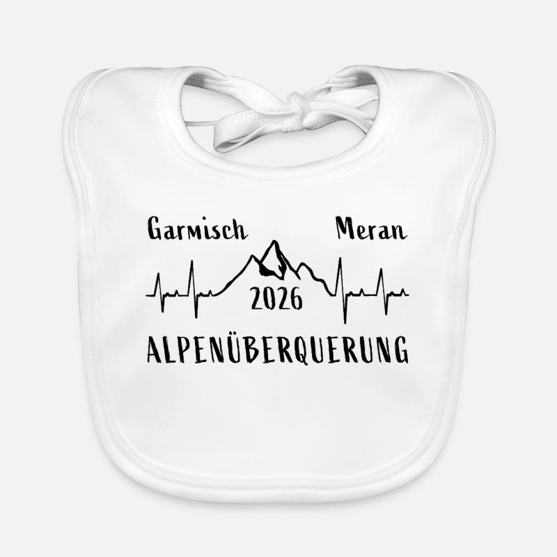 TRAVERSER LES ALPES 2026 Oberstdorf, Merano Bavoir bio Bébé