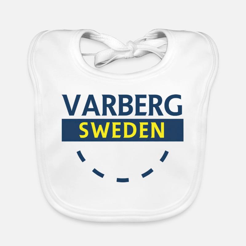 Varberg Schweden Emblem Baby Bio-Lätzchen