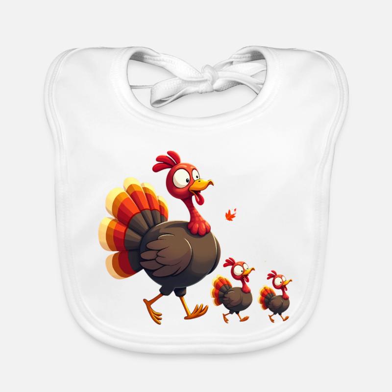 Bébé dinde de Thanksgiving Bavoir bio Bébé