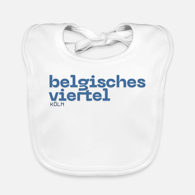 Quartier belge - Quartier de Cologne Bavoir bio Bébé