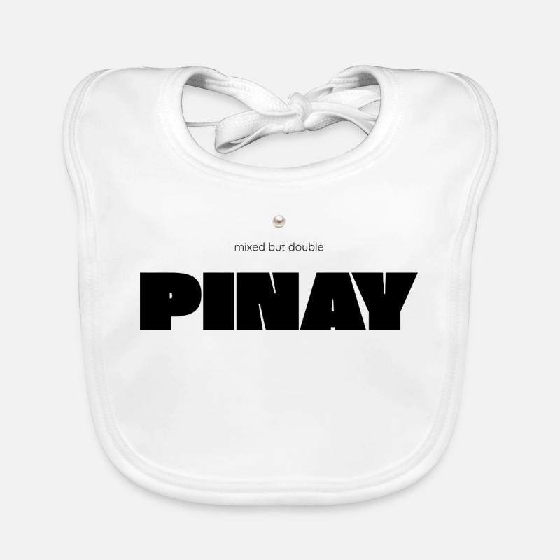 Mixed but Double – Pinay Diversity Statement Organic Baby Bibs