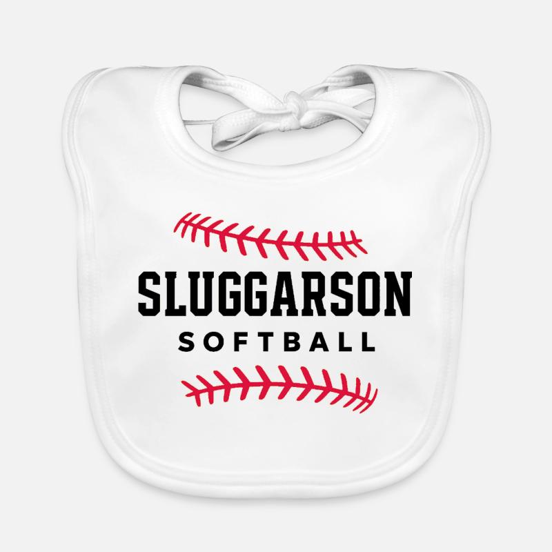 Sluggarson Softball  Baby Bio-Lätzchen