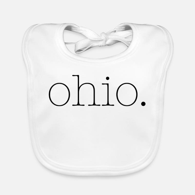 Ohio - Bavoir bio Bébé - blanc