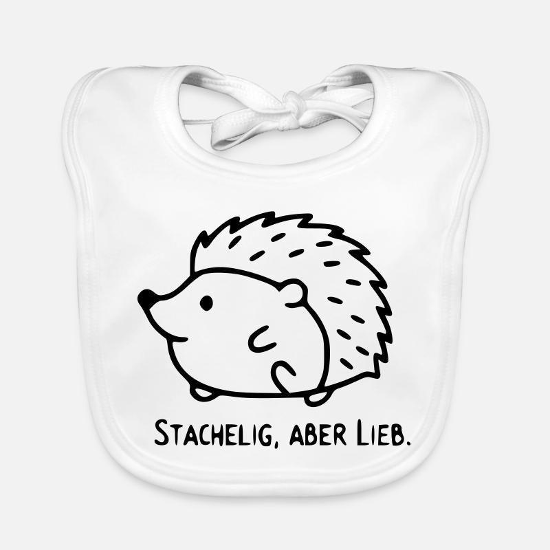 Igel Spruch | Stachelig, aber Lieb Baby Bio-Lätzchen