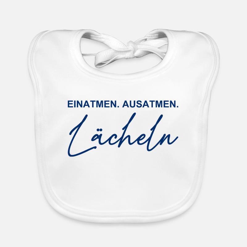 Inhale - Exhale - Smile Organic Baby Bibs