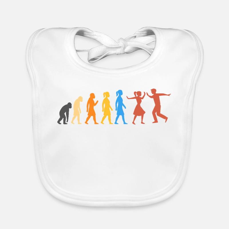 Swing Dance - The Highest Level of Evolution (2) Organic Baby Bibs