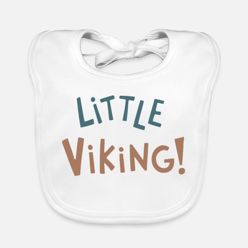 Lustiger kleiner Wikinger Baby Bio-Lätzchen