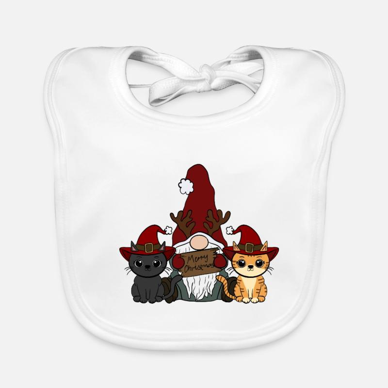 Gnomes de chat Bavoir bio Bébé