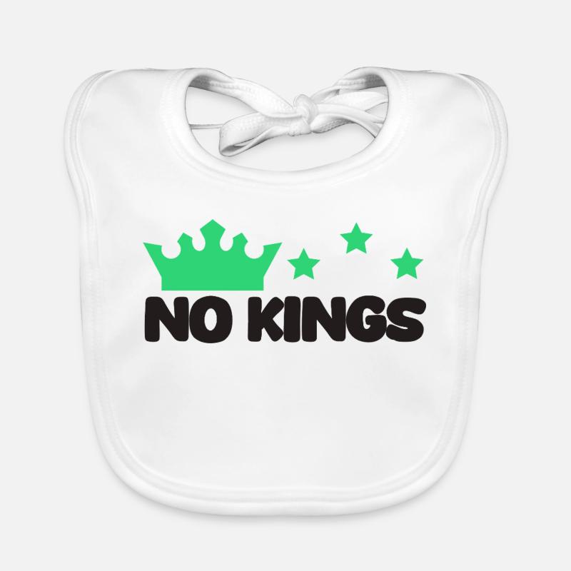 King tiger funny saying Organic Baby Bibs