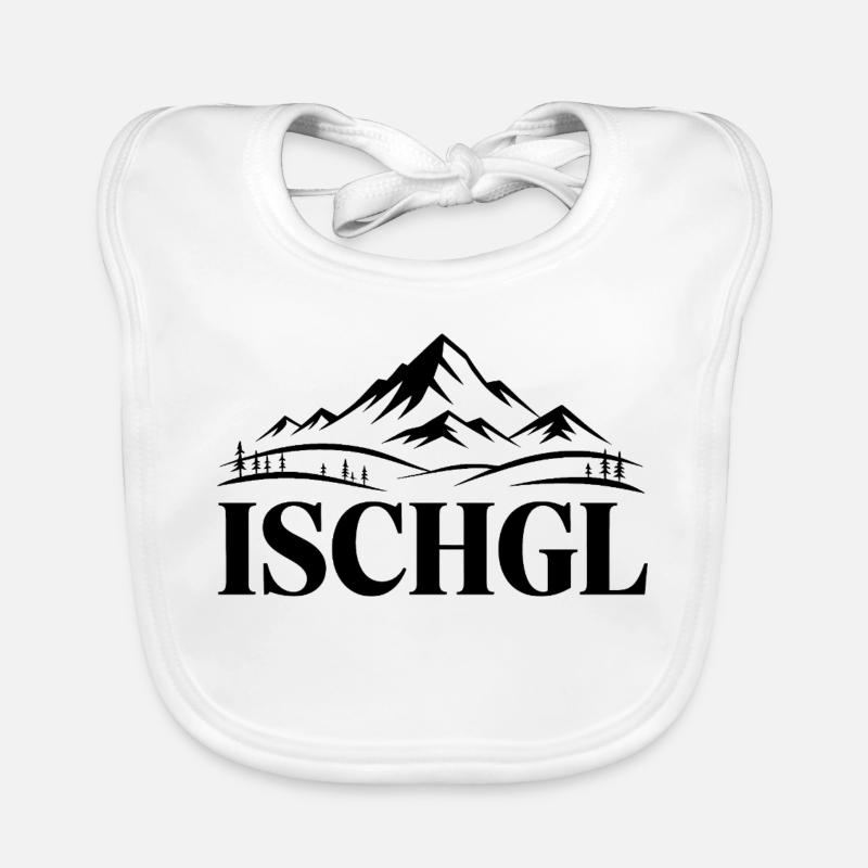 Ischgl - Souvenir Design Baby Bio-Lätzchen