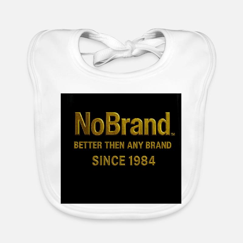 NoBrand 1984 gold text design Organic Baby Bibs