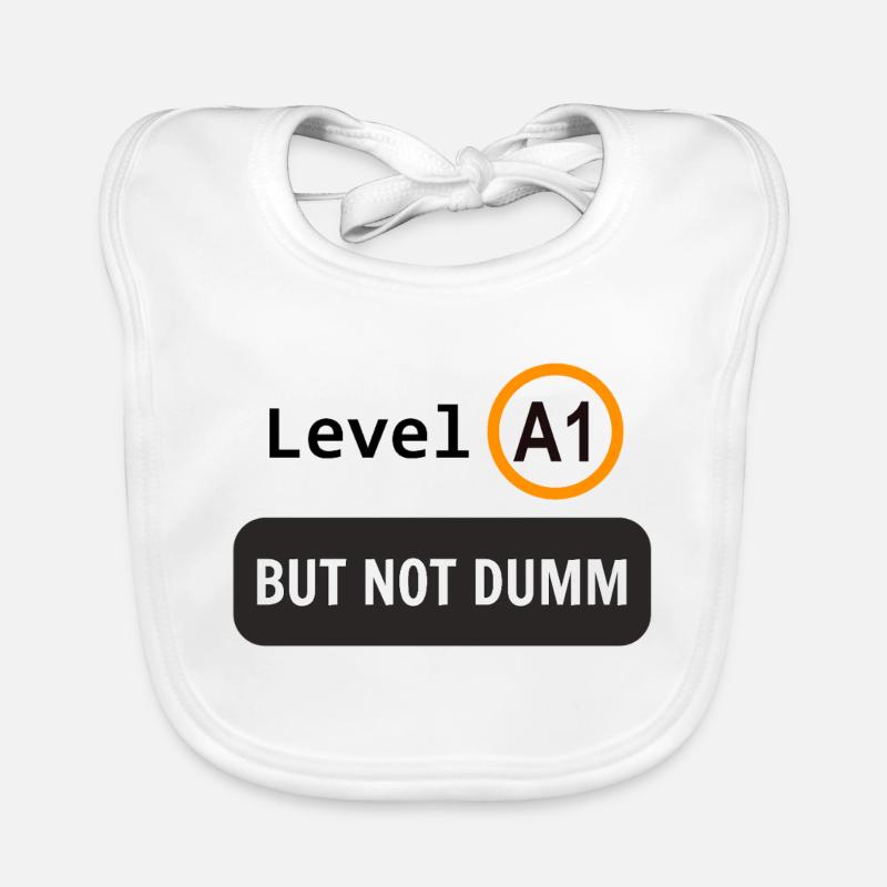  Language level A1, but not dumm Organic Baby Bibs