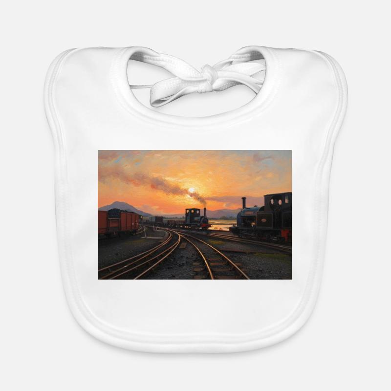 Ffestiniog Sonnenuntergang Baby Bio-Lätzchen