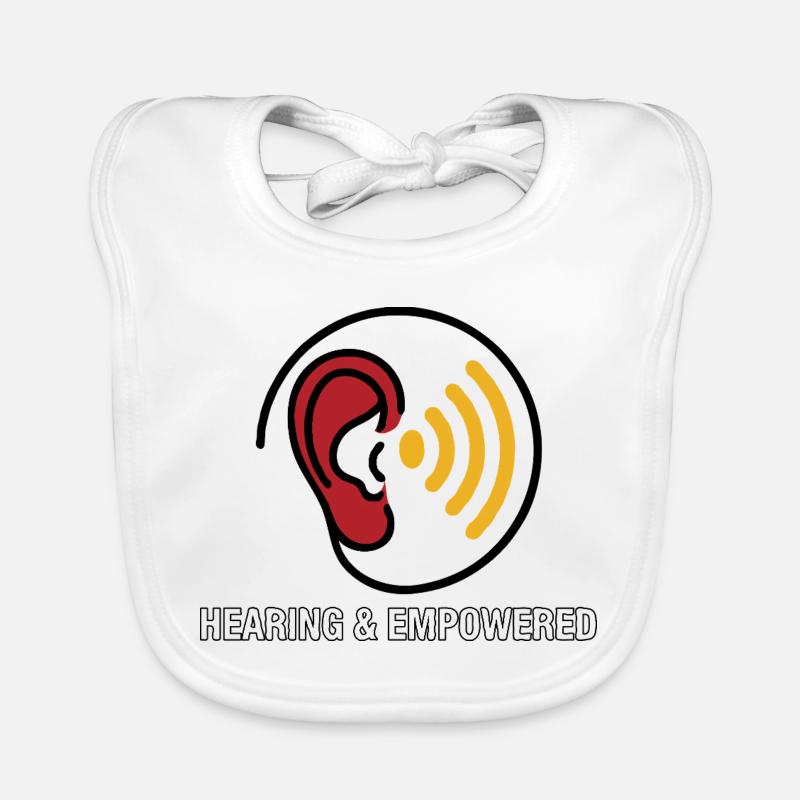 Ear and hearing aid Organic Baby Bibs