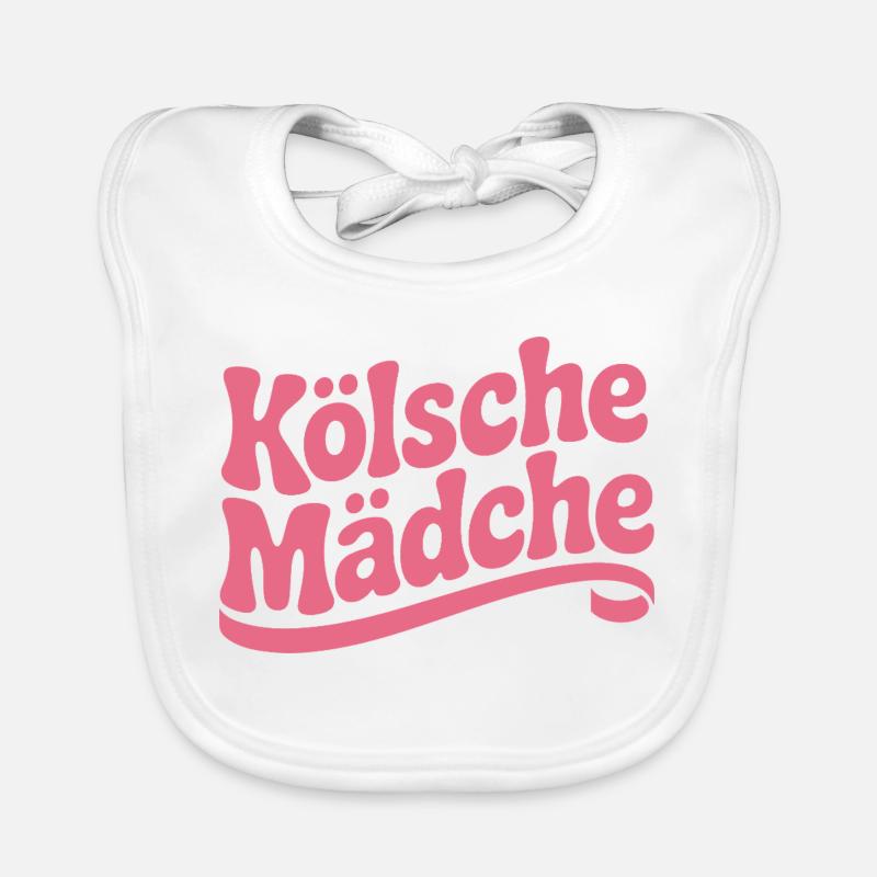 Kölsche Mädche Karneval Köln Kölle Kölsch Mädchen Baby Bio-Lätzchen