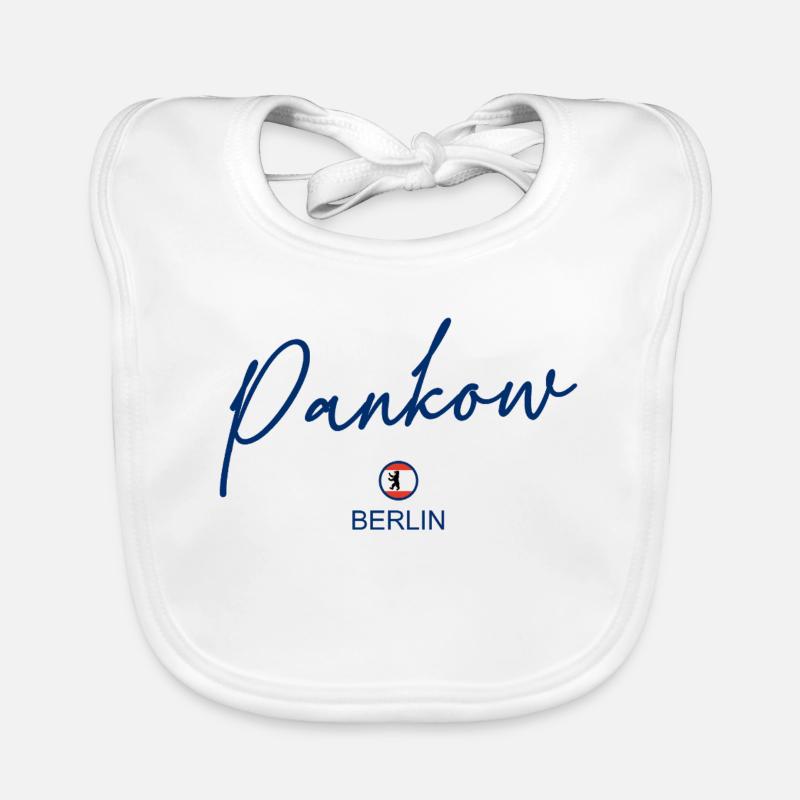 Pankow - Berlin Flagge - Berliner Bär - Berlinerin Baby Bio-Lätzchen