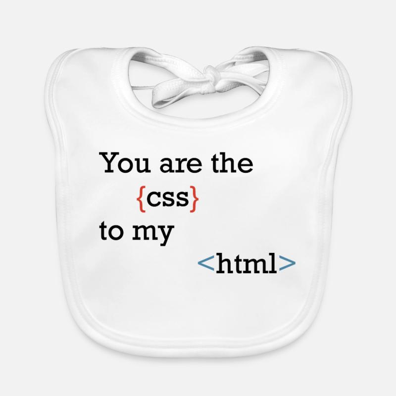 CodeSymbolik Geschweifte und Winkel Baby Bio-Lätzchen