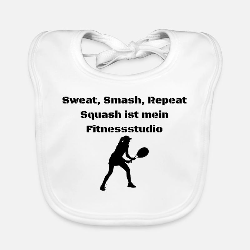 Sweat, Smash, Repeat – Squash is my GYM Organic Baby Bibs