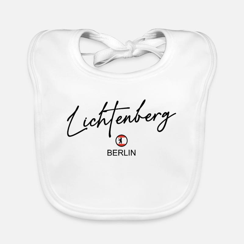 Lichtenberg - Drapeau de Berlin - Ours de Berlin Bavoir bio Bébé