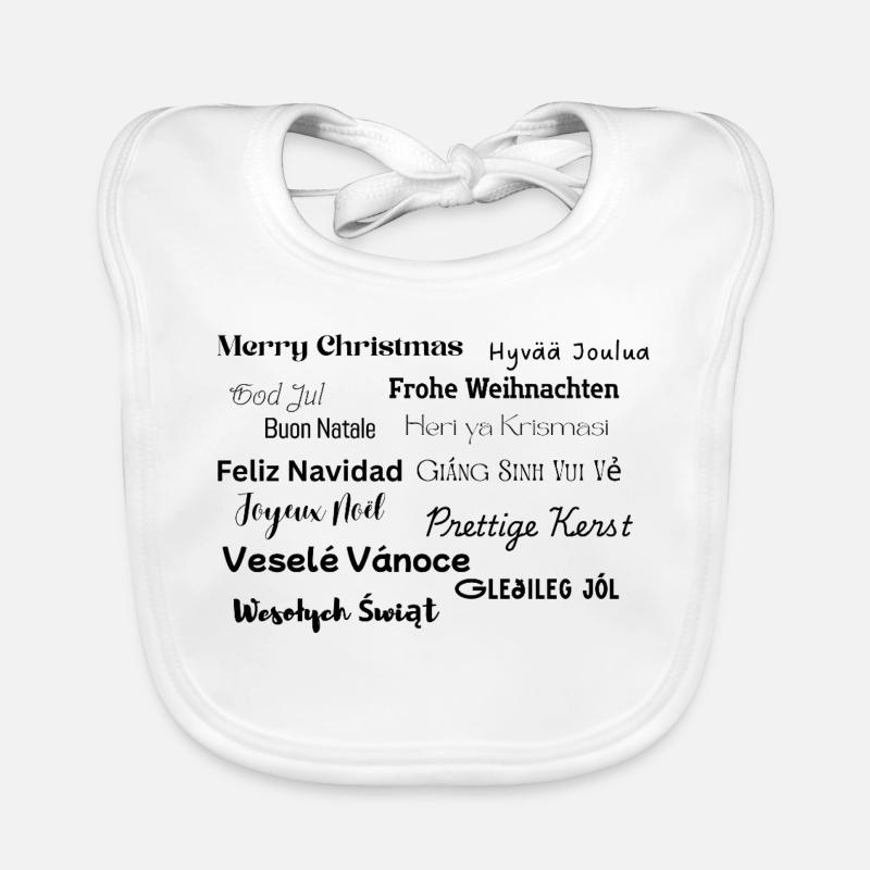 Merry Christmas Organic Baby Bibs