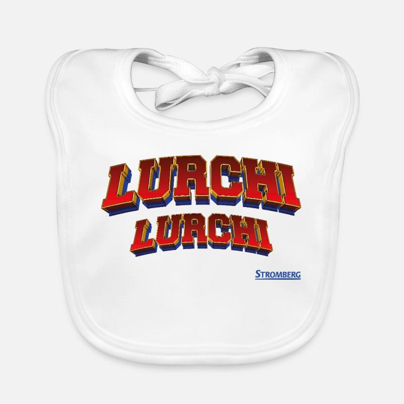 Stromberg Mit Spruch Lurchi Lurchi - Baby Bio-Lätzchen - Weiß