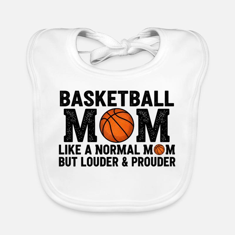 Stolze Basketball-Mutter Zitat Mutter Baby Bio-Lätzchen