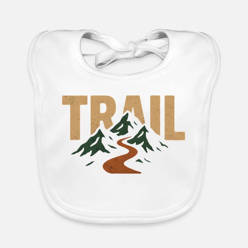 Mountain Trail Route and Summits Organic Baby Bibs